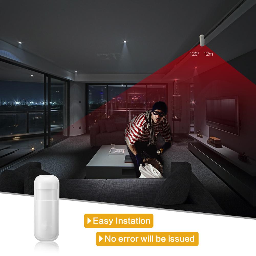 Home Security Alarm system 433MHz Wireless Smart PIR Motion Sensor detector alarm