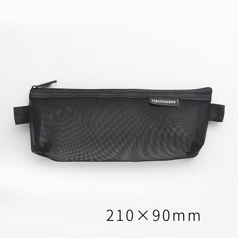 Prüfung transparent Bleistift fallen Büro Schüler Bleistift Fällen Schule Liefert Kawaii Stift Kasten Estuche Escolar Astuccio Scuola: 02-07 Schwarz