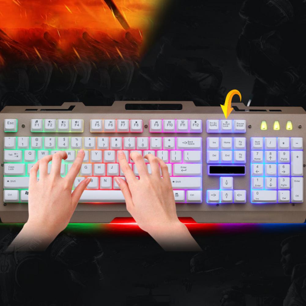 G700 Edition Mechanical Keyboard 104 keys Blue Switch Gaming Keyboards for Tablet Desktop