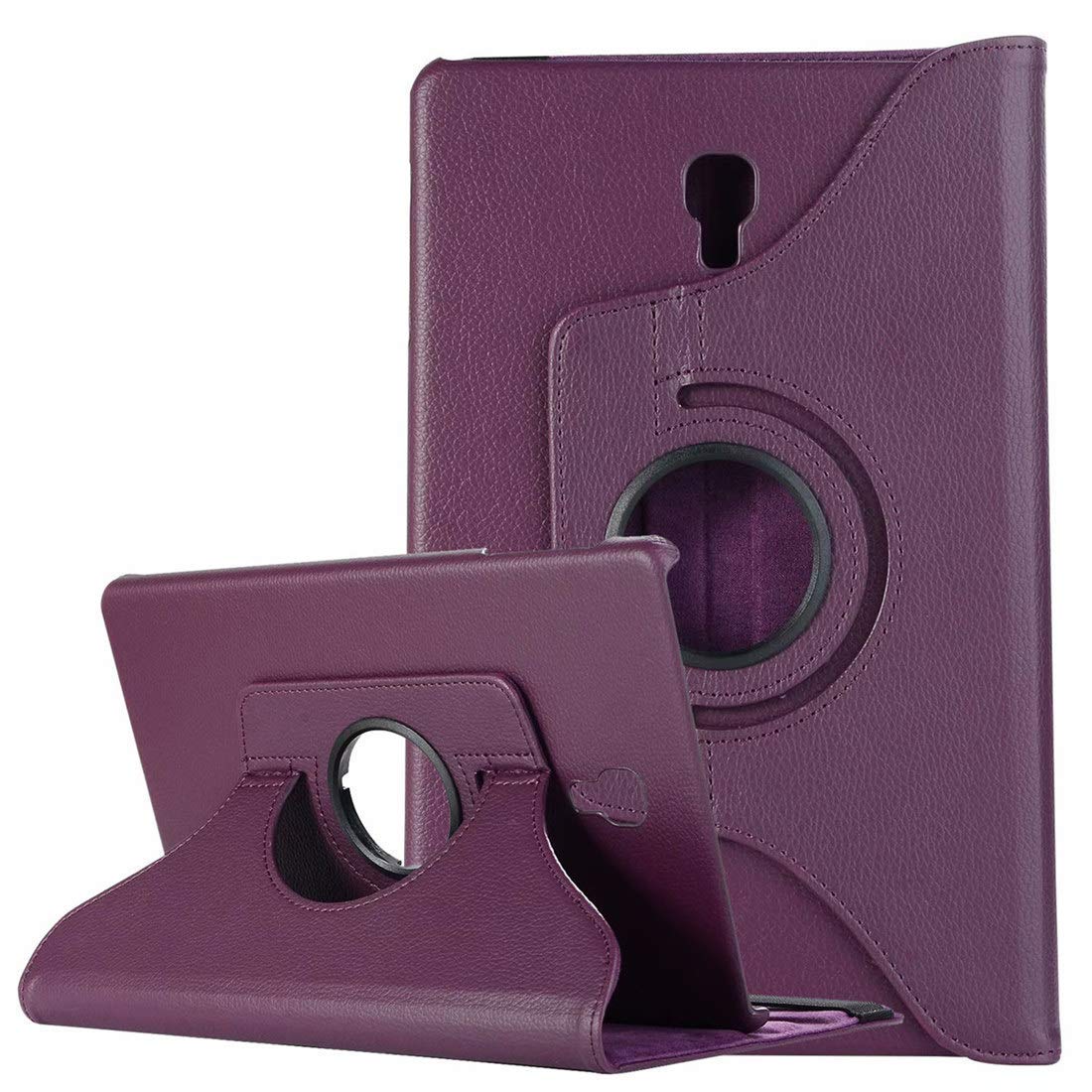 Funda de piel sintética con soporte giratorio para Samsung Galaxy Tab S4, protector de cuero sintético de 10,5 pulgadas, SM-T830, modelo SM-T835, SM-T837, grados: T830 T835 purple