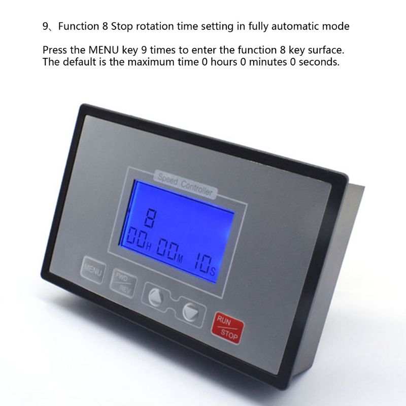 Affichage numérique intelligent LCD 0 ~ 100% réglable 60A PWM DC 10-55 V régulateur de vitesse moteur synchronisation réversible