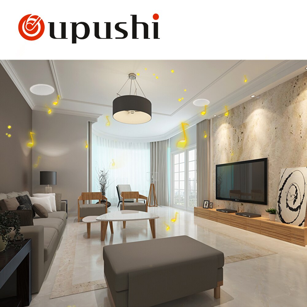 Original OUPUSHI Ca1062B 20W Bcakground Music PA System 6.5 inch Full Range Good Sound Passive Audio Ceiling Speaker