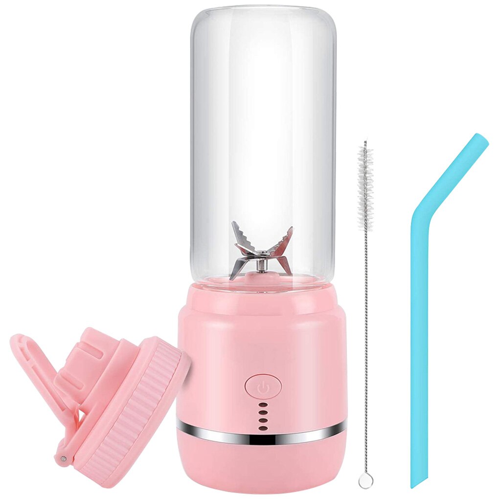 400ml électrique Mini presse-agrumes Portable Fruits légumes mélangeur jus lait secoue tasse mélangeur USB Rechargeable jus tasse Fruits outils: Pink