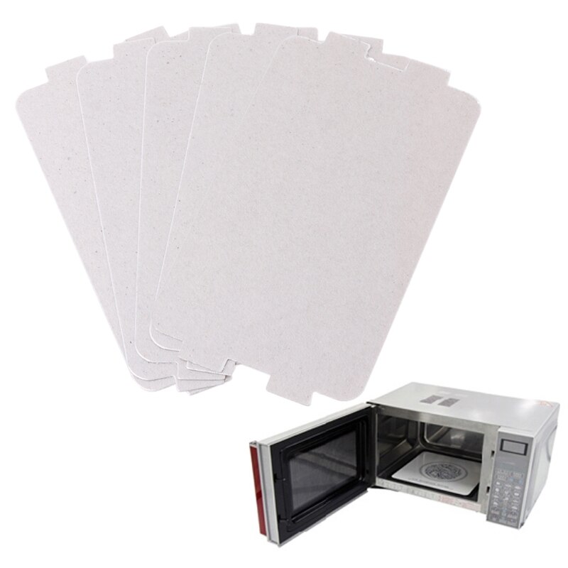 5Pcs Microwave Oven Mica Plate Sheet Thick Replacement Part 107x64mm For Midea