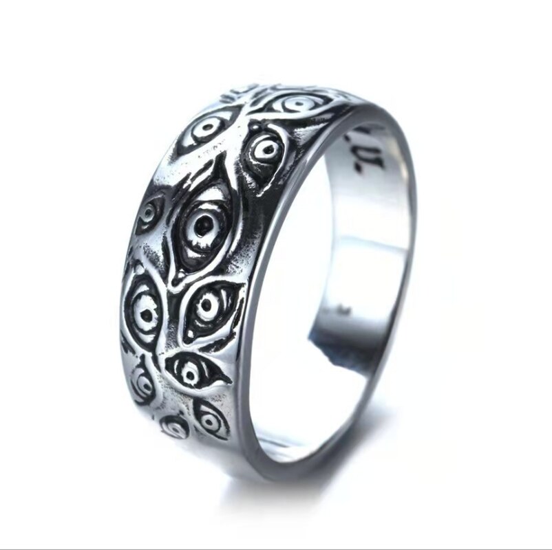 Anillo de acero inoxidable para hombre, producto a la , , Cthulhu, anillo de mal de ojo, anillo de Horror de monstruo, joyería genial: 11 / Al3007