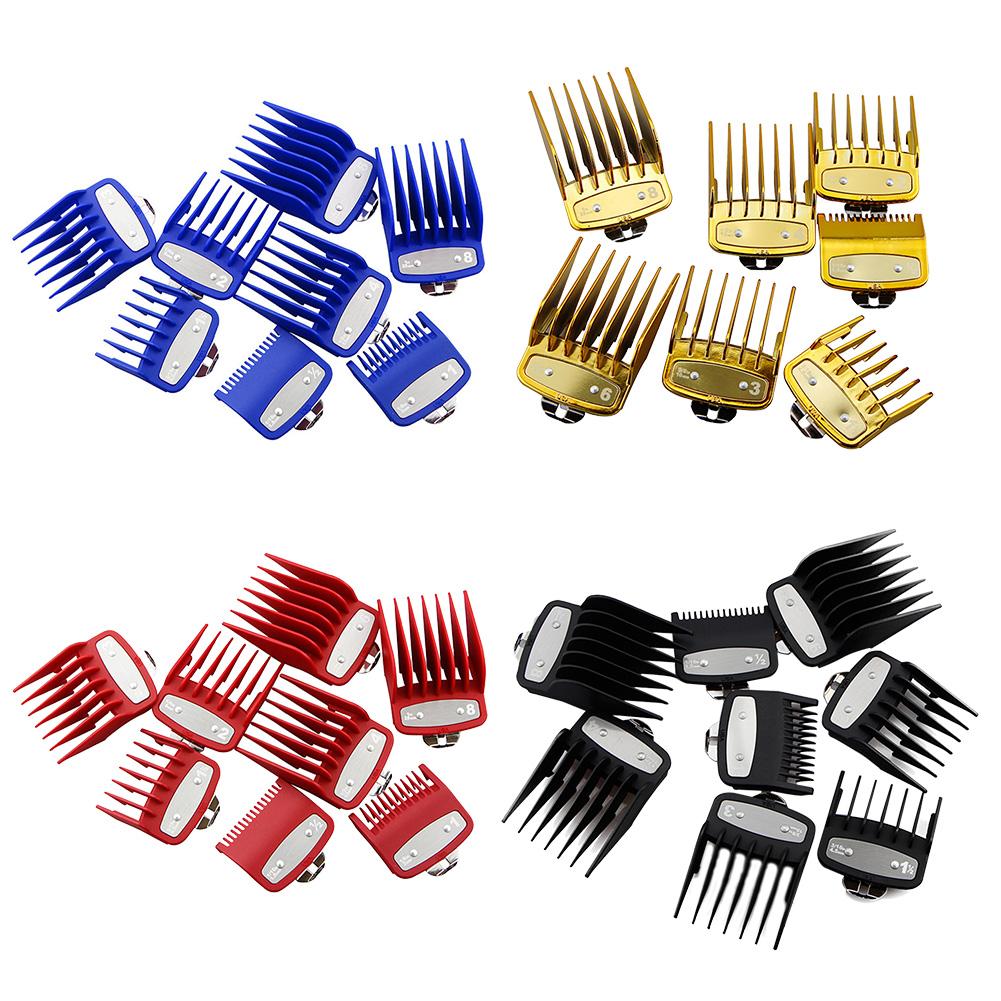 8Pcs Professionele Limiet Kam Snijden Gids Kammen 1.5/3/4.5/6/10/13/15/19Mm Set Fits All Full Size Clippers Kapper Vervanging