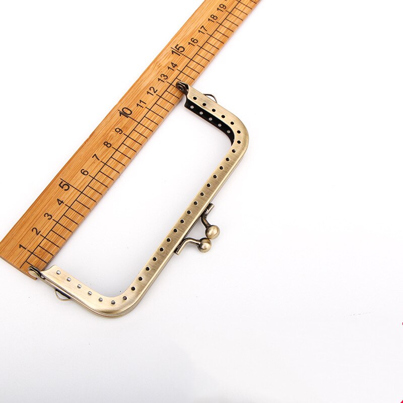 8/10/12 Cm Square Metal Purse Frame Handle for Clutch Bag Handbag Accessories Making Kiss Clasp Lock for Bag Bag Accessories: 12cm