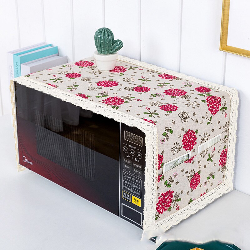 Magnetron Covers Gevallen Roze Magnetron Kawaii Keuken Doek Koreaanse Magnetron Cover Keuken Accessoires Home Decor 2022: C