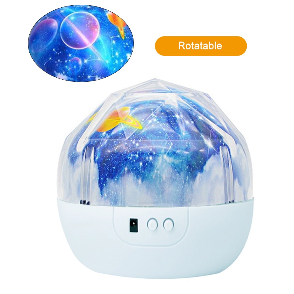 LED Projector Star Moon G-alaxy Night Light For Children Kids Room Sky Rotating Bedroom Decor Nursery Nightlight Baby Lamp: type3