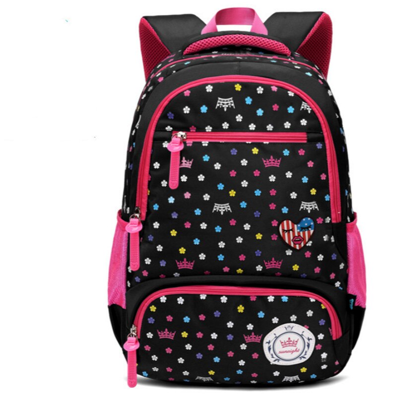 Kinderen School Tassen voor vrouwen kids Mooie Orthopedische Student Rugzakken Tieners Meisjes Jongen School Rugzak tas Mochila: large black