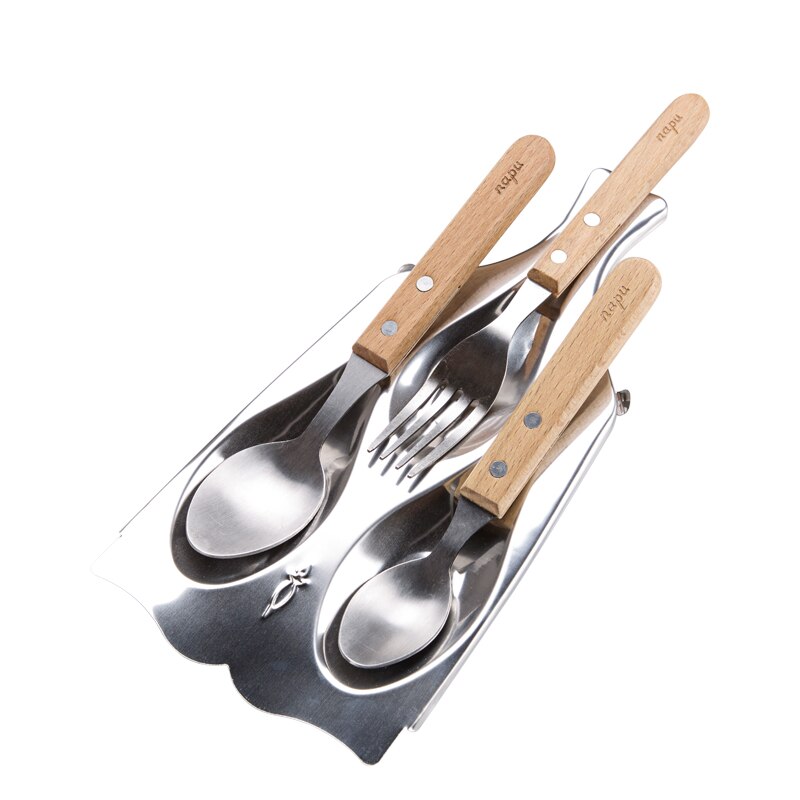 Stainless Steel Kitchen Small Spoon Recipe Storage Household Tableware Space Space Container