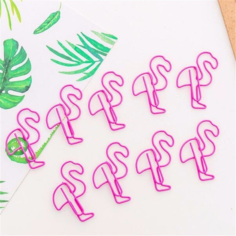4 stks/partij Leuke Roze Flamingo Varken Bookmark Marker Paperclip Office Supply Bookmarks Papelaria Briefpapier School Accessoires