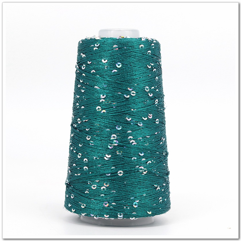 29 Color 50g/Ball /140M Sequins Cotton Yarn 6mm+3mm Special Glitter Match Thread DIY Accessories Rag Doll Knitting Lanas Crochet
