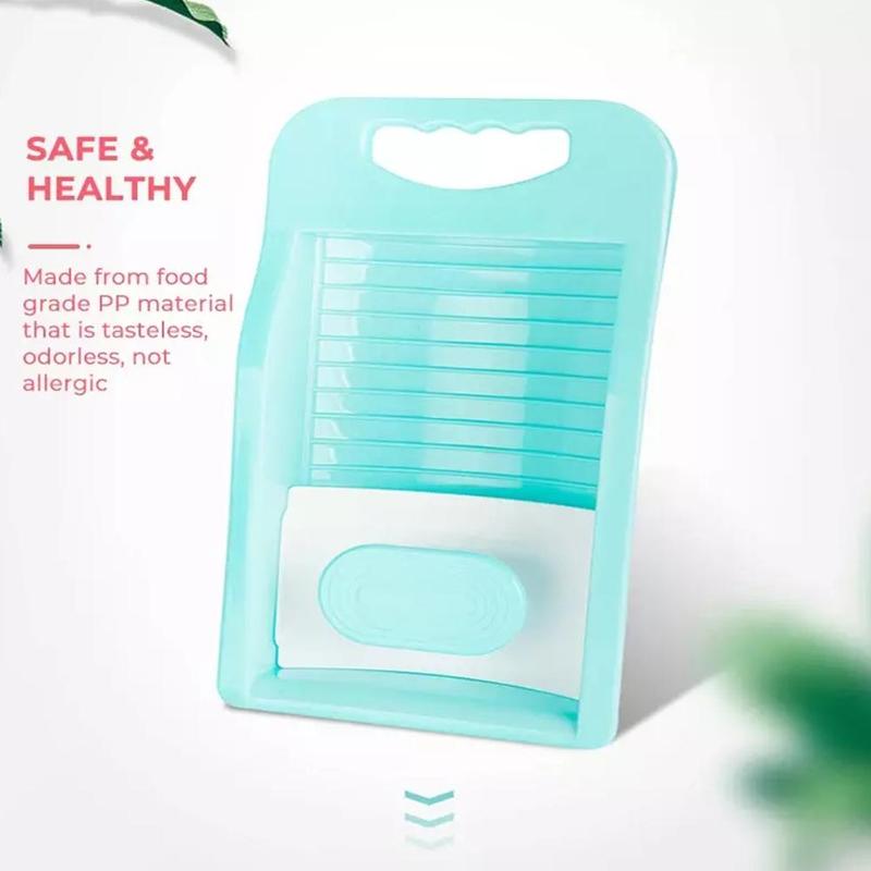 Plastic Washtub with Washboard Thick Laundry Basin Wash Baby Underwear Plastic Laundry Basin