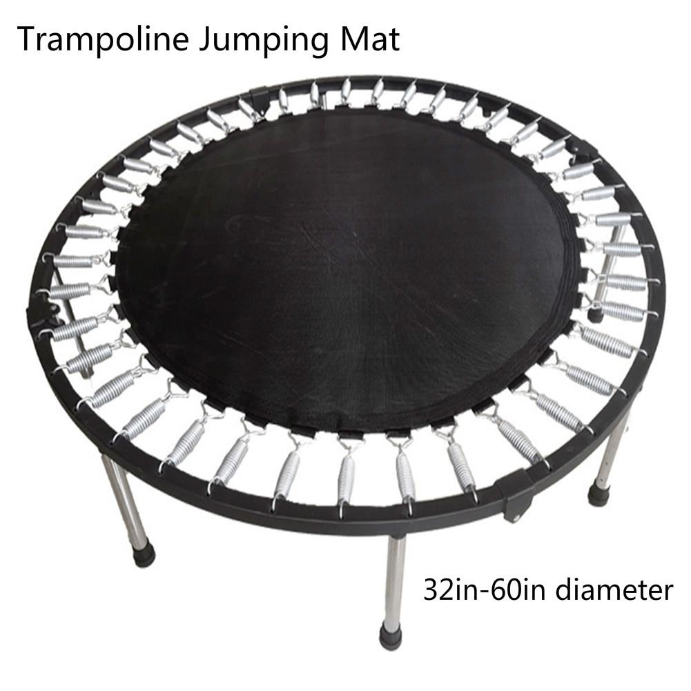Rund trampolin springmåtte 32in-60in oxford stof børnetrampolin tilbehør elastisk trampolin pad med trekant spænder