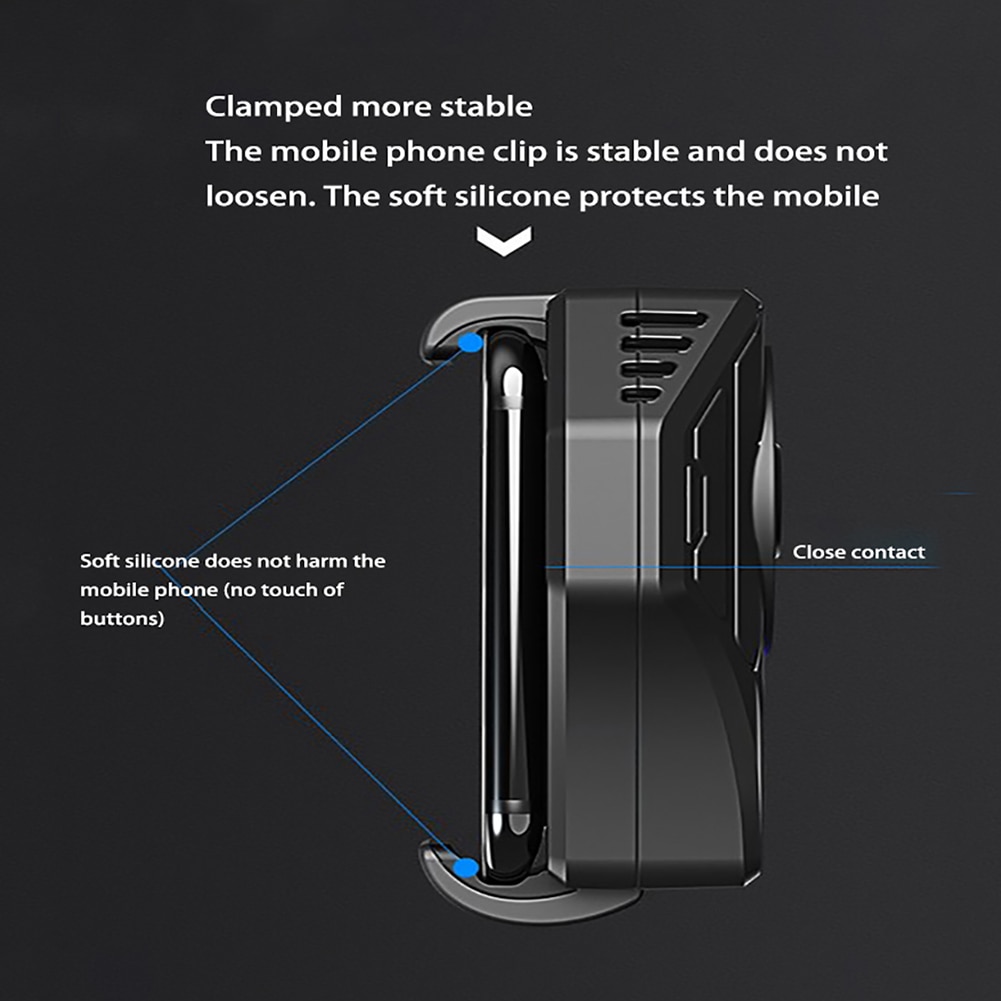 Radiator Cooler Fan Bracket for Cell Phone Gaming Cooling Fan Holder Radiator For Smartphone