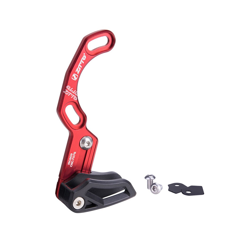 Ztto mtb guia de corrente da bicicleta única velocidade guia de corrente 1xsystem iscg 03 iscg 05 bb monte ampla estreita engrenagem guia de corrente cnc: ISCG 03 RED