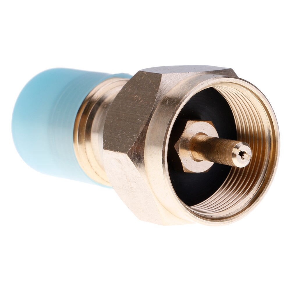 Adaptador de recarga de propano, acoplador de tanque de cilindro de Gas licuado de 1 Lb, botellas de calentador Coleman seguras, botella de propano, alternativa