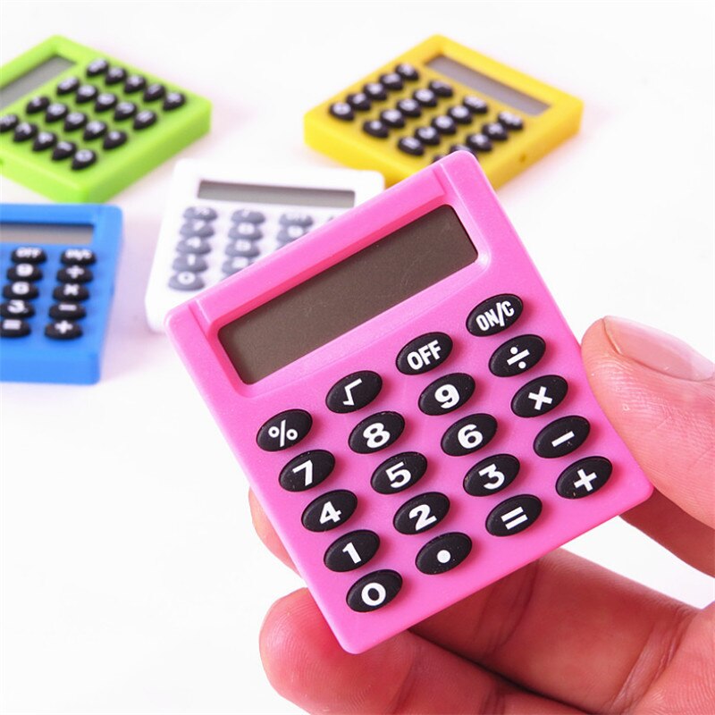 BINFUL 10 stks Super Mini Snoep kleur Rekenmachine Functie Studenten Kantoor Collectie Calculator Student