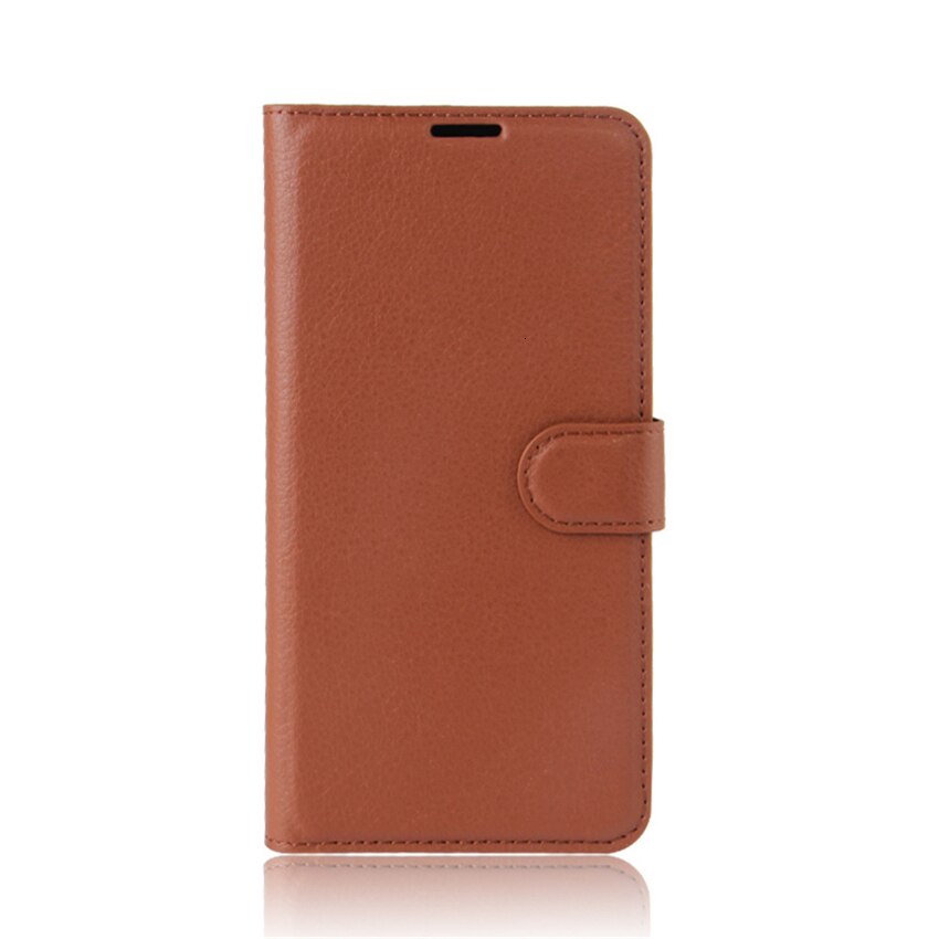 Coque en cuir à rabat de pour Xiaomi mi max 2, étui Style livre avec support: Brown