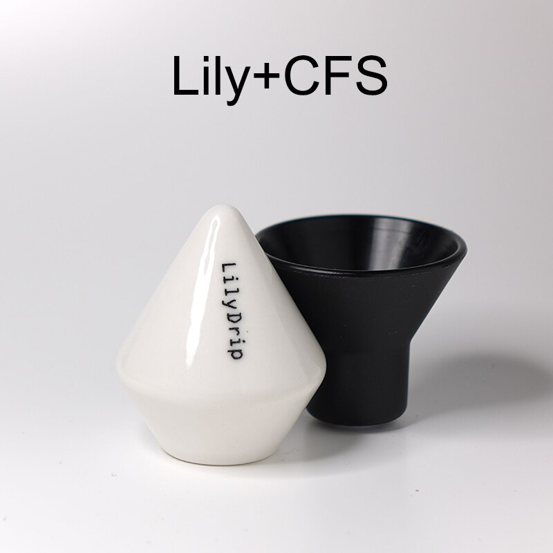 Lilydrip coffee dripper transformer brewer filter paper inverter Compatible for most cone dripper V60 brewer set help brewing: Lily CFS