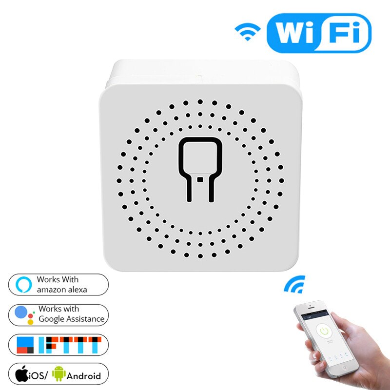 10A Mini commutateur intelligent minuterie commutateurs sans fil domotique intelligente Compatible avec Tuya Alexa Google maison Wifi commutateur intelligent