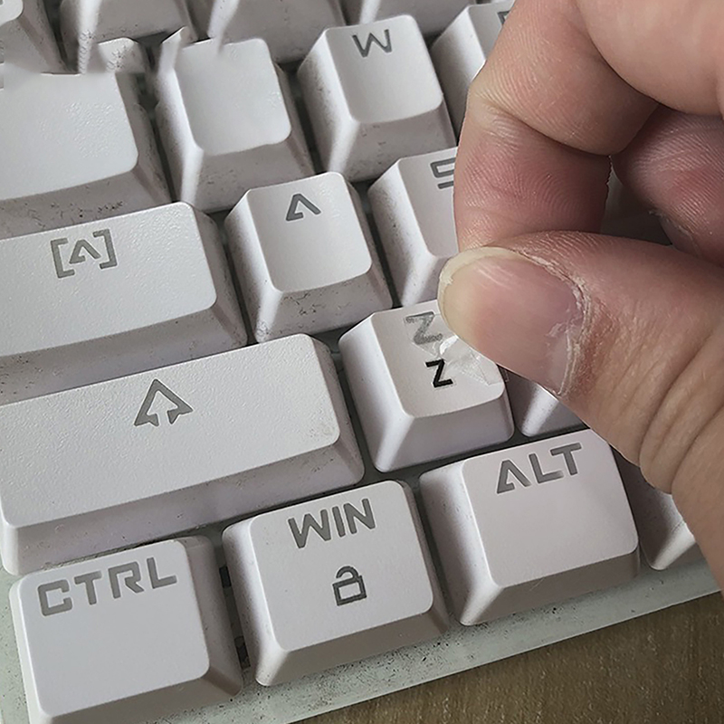 Alphabet Language Tear-Off Film Keyboard Sticker Desktop Laptop Key Sticker Single Film Universal Sticker
