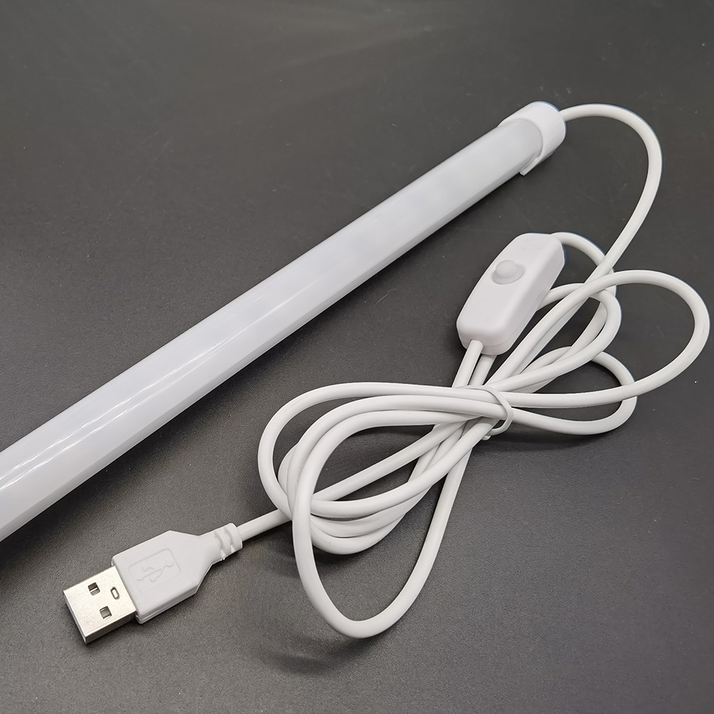 USB LED Tube light 5V 2835 SMD LED lamp 32CM 52cm Rigid strip light bulb Bar Reading Book Desk lamp Night light Ultrathin Closet