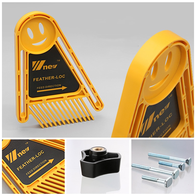 Multi-purpose Feather Loc Board Set Double Featherboards Miter Gauge Slot for Woodworking Saw Table DIY Tools