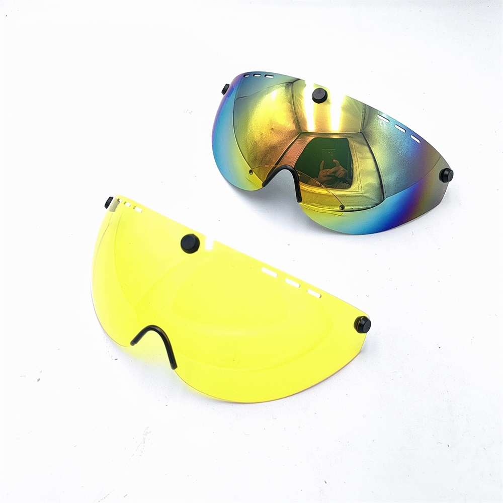Straße Fahrrad Helm Brille Helm Objektiv Ersatz Mtb Helm Brille Fahrrad Helm Zubehör Lunettes De Schutz Gafas CB-15: Gelb