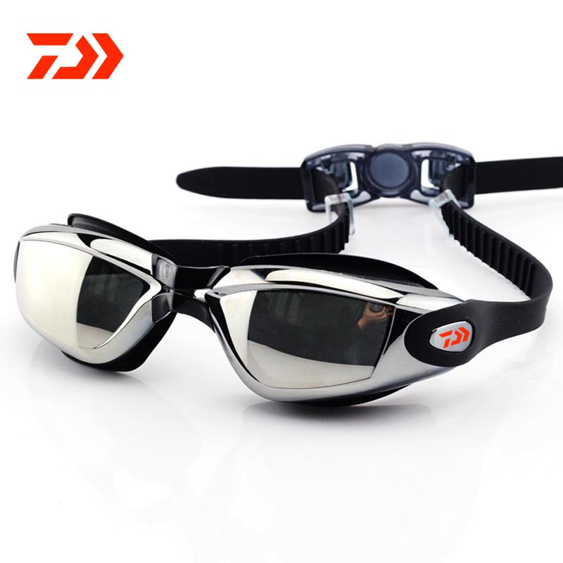 Fishing Glasses UV Waterproof Anti Fog Swimwear Eyewear Swim Diving Water Glasses Gafas Adjustable Swimming Goggles Women Men 65: Photo Color 01
