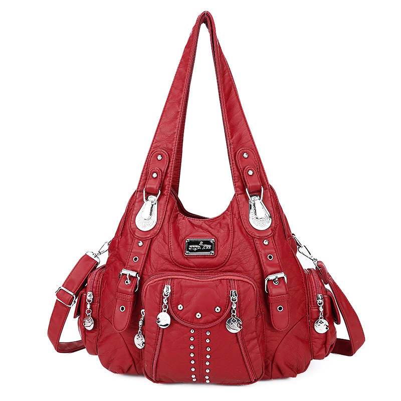 Angelkiss Bag Women Handbags Women Shoulder Bags PU Leather Handbag Female Satchel Big Shoulder Purse Bag bolsa feminina