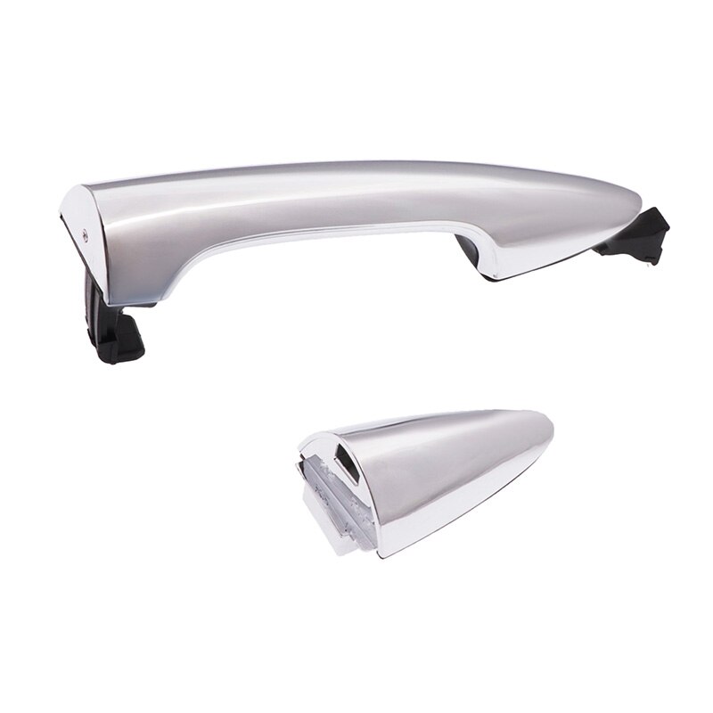 Manija de puerta Exterior delantera, trasera, izquierda y derecha para KIA RIO K2 manijas exteriores galvanizadas, accesorios para automóviles, estilo,