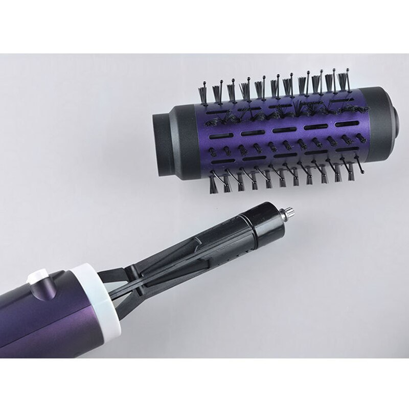KEMEI KM-813 Hair Brush Dryer Comb Style Rotating Hair Dryer Anion Electric Automatic Curler Roller Brush Straightening Styling