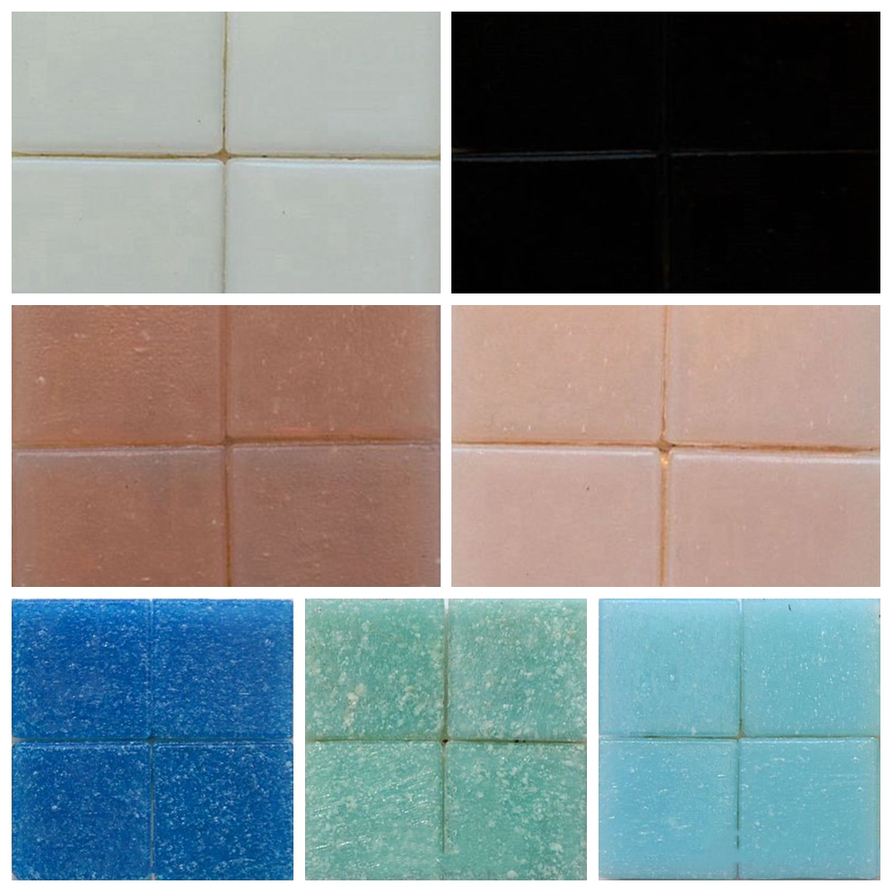 50 stk ren farve mosaik indlæg fliser diy væg håndlavet glas glimmer stykke almindeligt collagemateriale håndværk zxy 9811