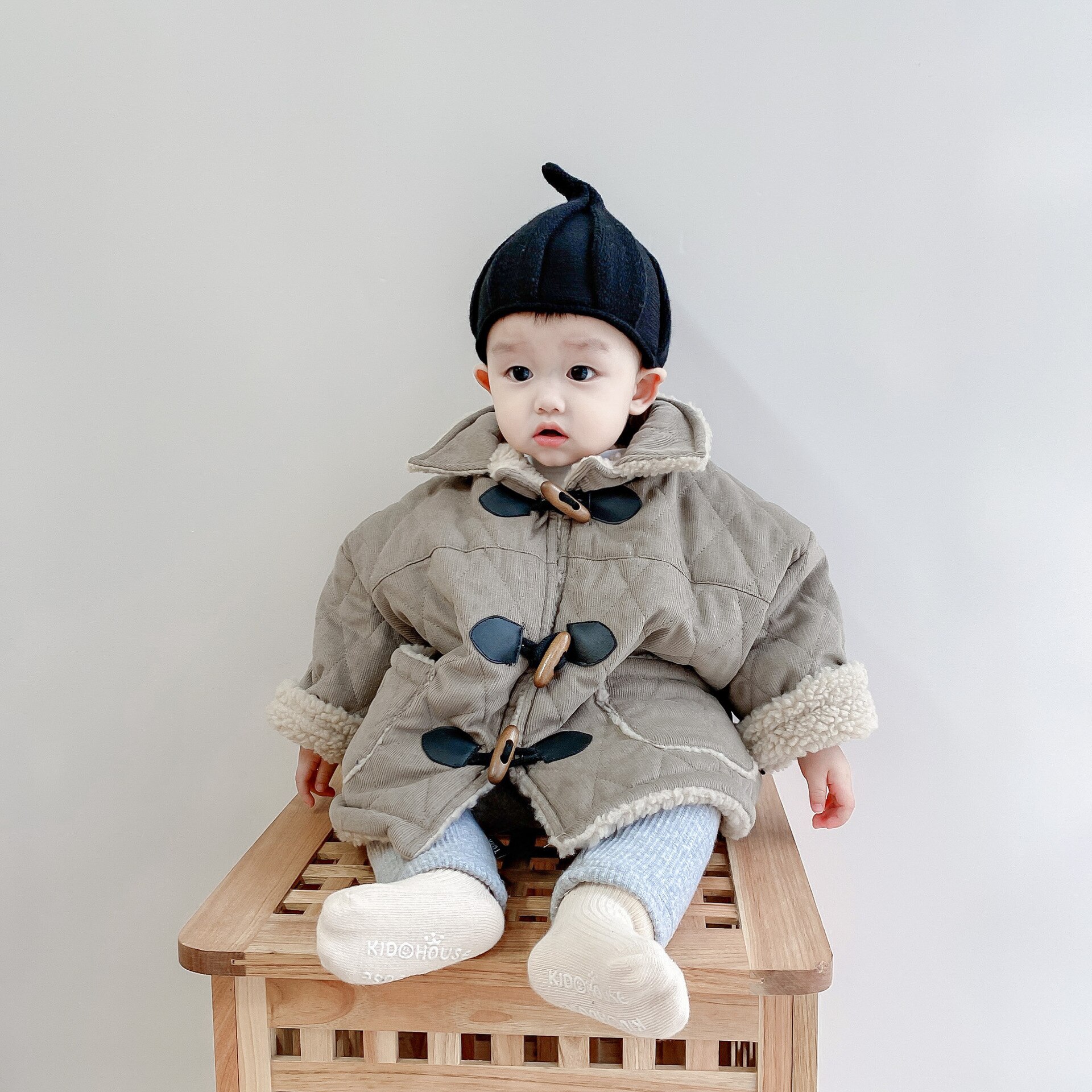 Kerst Winter Baby Jongens Meisjes Winter Thicken Corduroy Jasje Populaire Producten Jongens Warm Bovenkleding Jaar