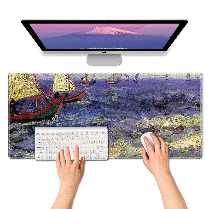 Spel Muismat Voor Kantoor En Thuis Met Anti-Slip Rubberen Basis Waterdicht Toetsenbord Pad Muismat: VS548