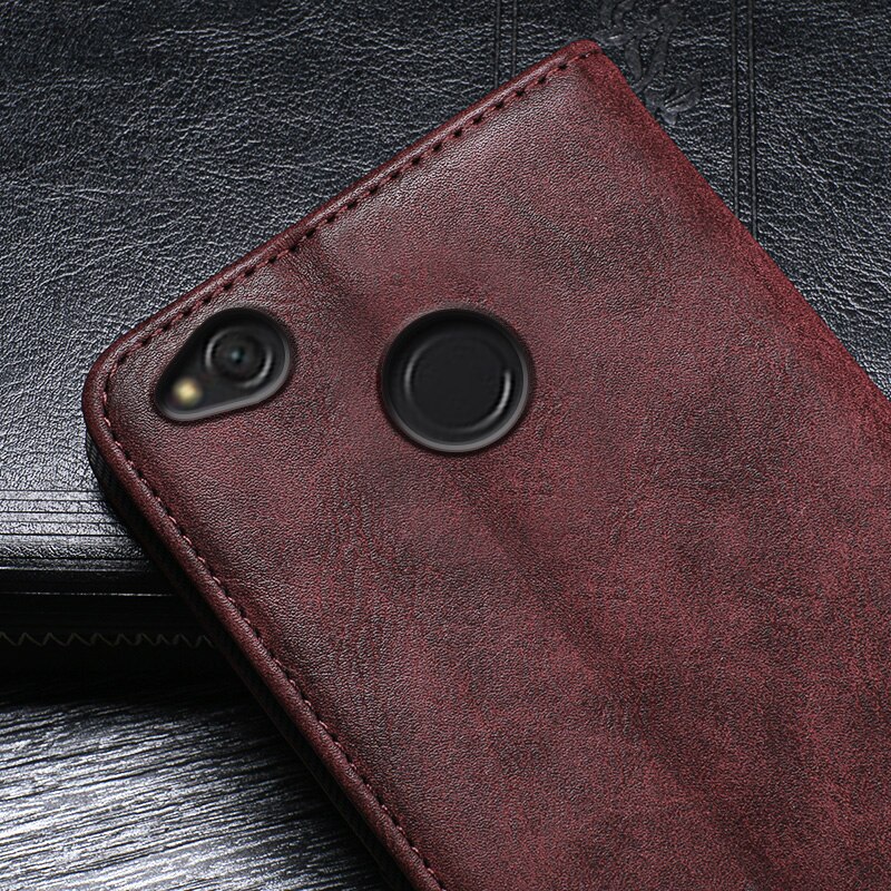 For Xiaomi Redmi 4X 4A 4pro high leather flip magnetic buckle with card slot phone holster protective cover phone case