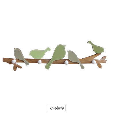 Perchero nórdico de madera para colgar en la pared, colgador de llaves, toalla, para el hogar Decoración rústica, organizador de adornos: Green