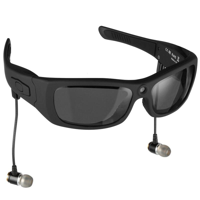 1080P lunettes caméra avec Bluetooth MP3 Player lunettes de soleil DV casque sport conduite criminalistique enregistreur polarisé lentille caméscopes