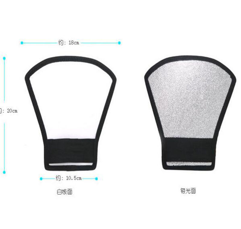 Universal Softbox Flash Diffuser Silver White Reflector for most kinds of DSLR camera Speedlite Photography Studio Accessories