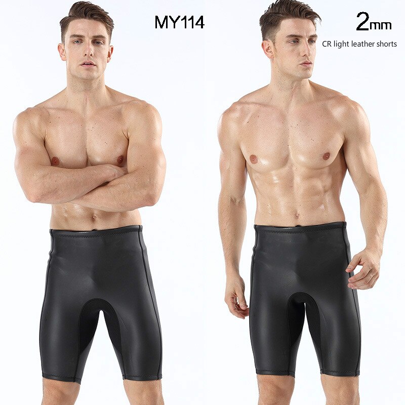 Neopreen wetsuit heren triatlon duikpak 2mm heren rubber kleding waterdichte surf shorts broek