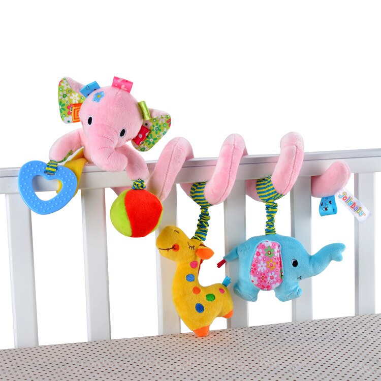 3Style Baby Toys Cute Musical Elephant Lion Multifunctional Crib Hanging Bed Bell Educational Toys Rattles for Kids