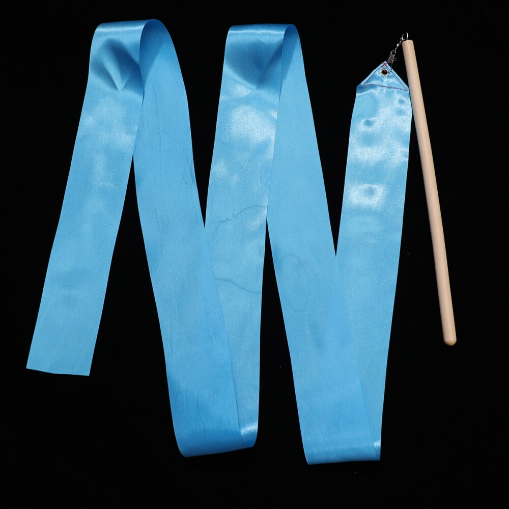 2 Stuks 2M Kleurrijke Ritmische Gymnastiek Lint Gymnastiek Dansen Lint Dansen Streamers Voor Kids Kinderen (Rood): Blue