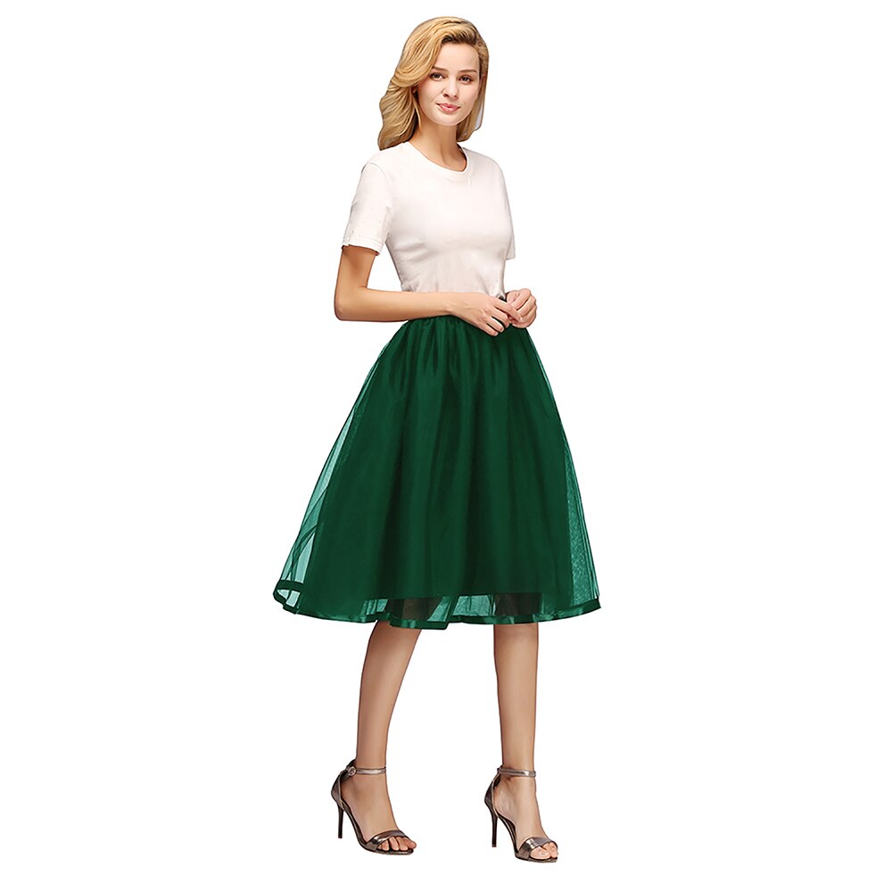 Tüll Kurze Petticoat Hoopless Hochzeit Krinoline Schichten Frau Rock Unterrock Woamn Erwachsene Tutu Rockabilly Braut Zubehör