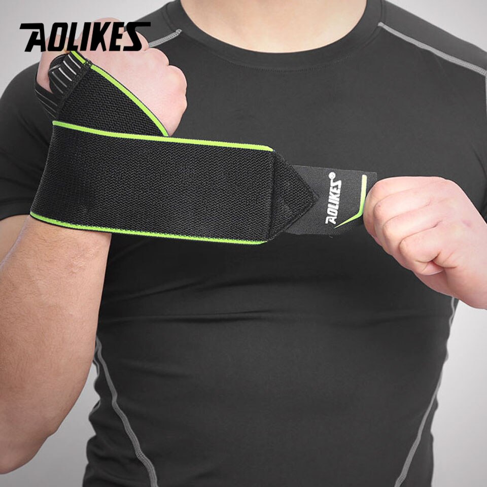 1 stk håndledsstøtte elastisk sport bandage gym armbånd fitness styrkeløft vægtløftning træning sikkerhed åndbar beskyttelse