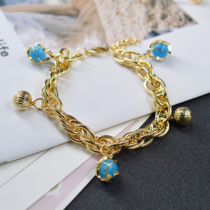 Sunny Sieraden Sieraden Charme Armbanden Voor Vrouwen Hand Kettingen Link Chain Bal Armband Geometrische Dagelijkse Slijtage