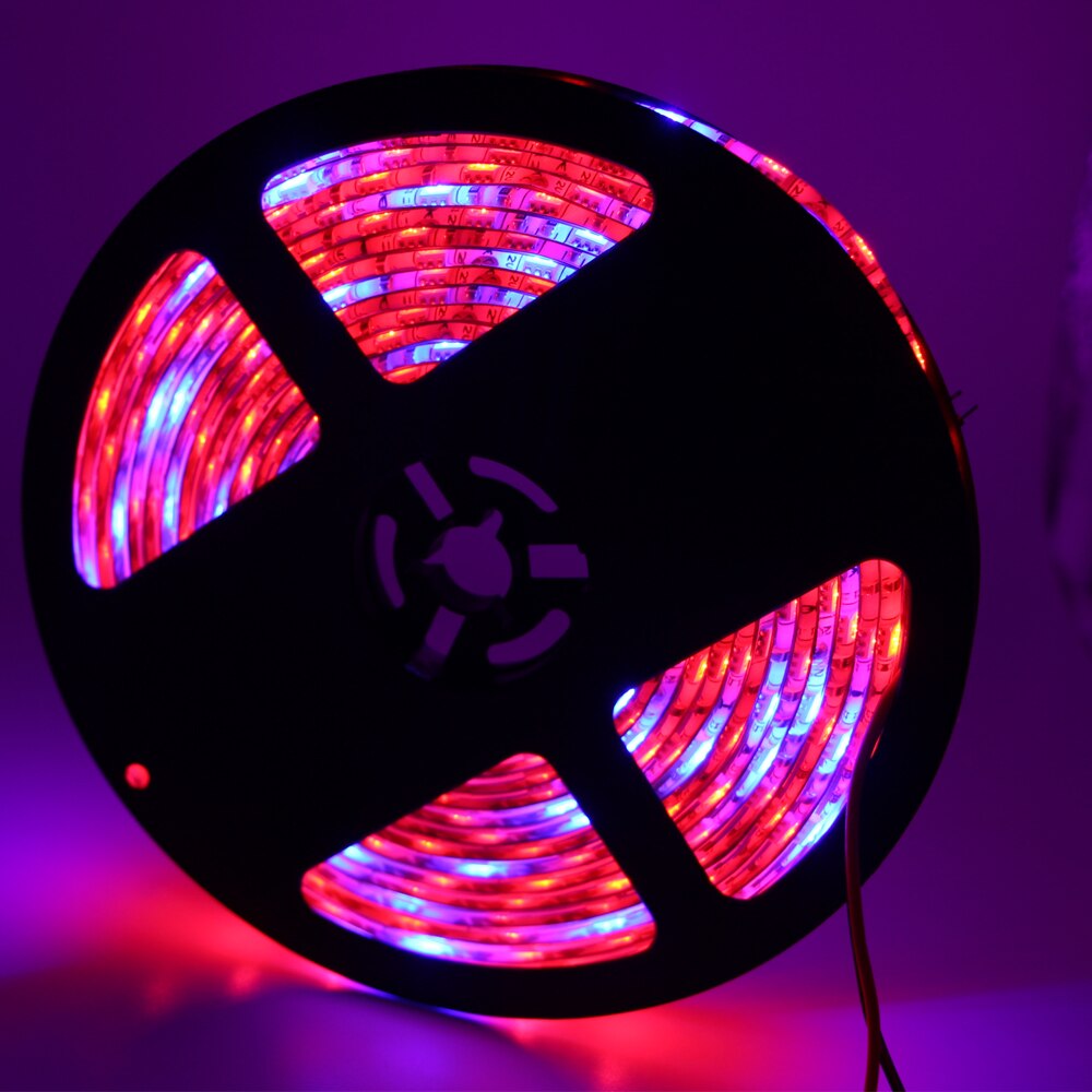 5m LED Plant Grow Lights 5050 LED Flexible Strip 12V Red Blue 3:1 4:1 5:1 power supply Greenhouse Hydroponic Plant Growing lamp