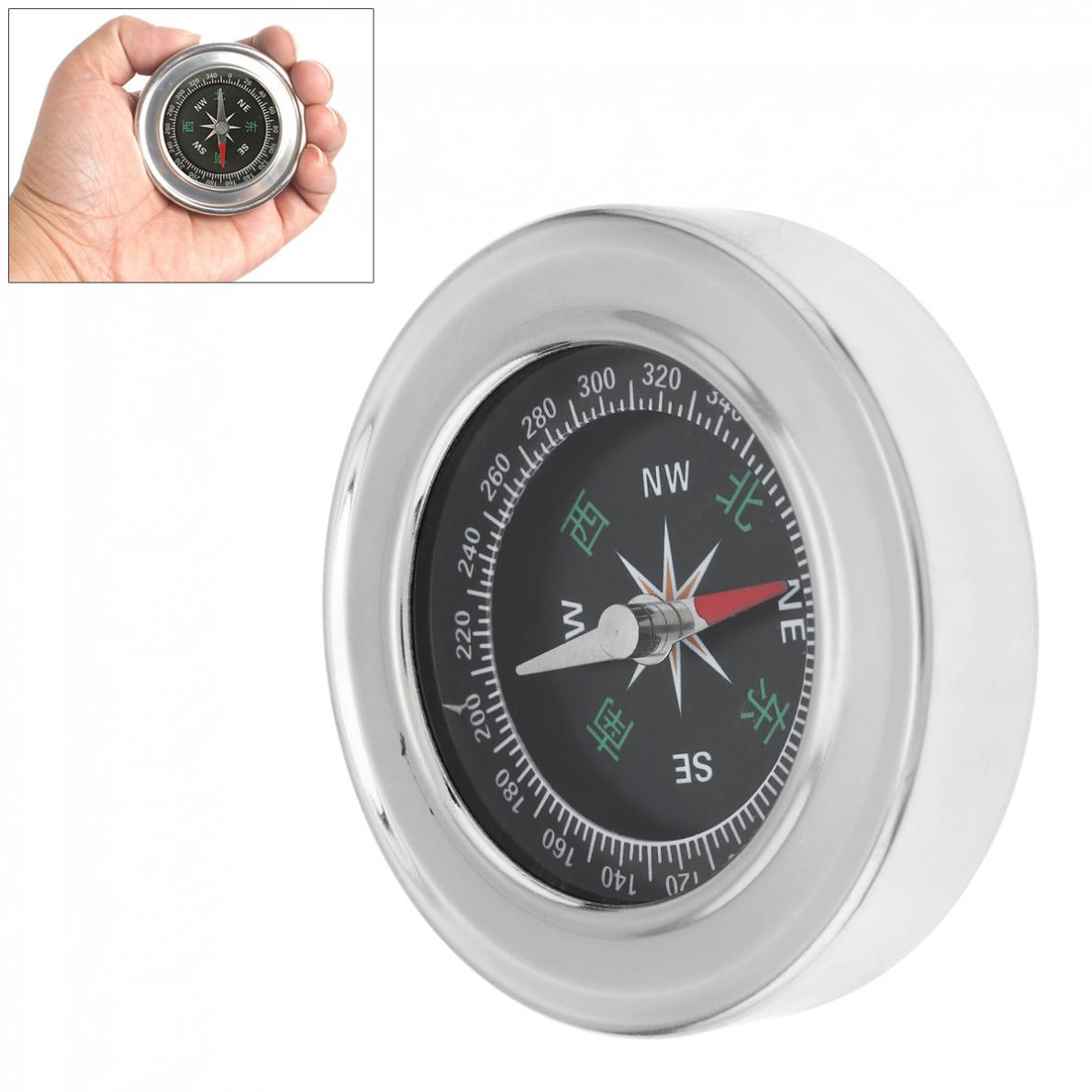60 Mm Diameter Roestvrij Staal Metal Lichtgewicht Draagbare Kompas Voor Zowel Outdoor En Thuis Stevig En Duurzaam
