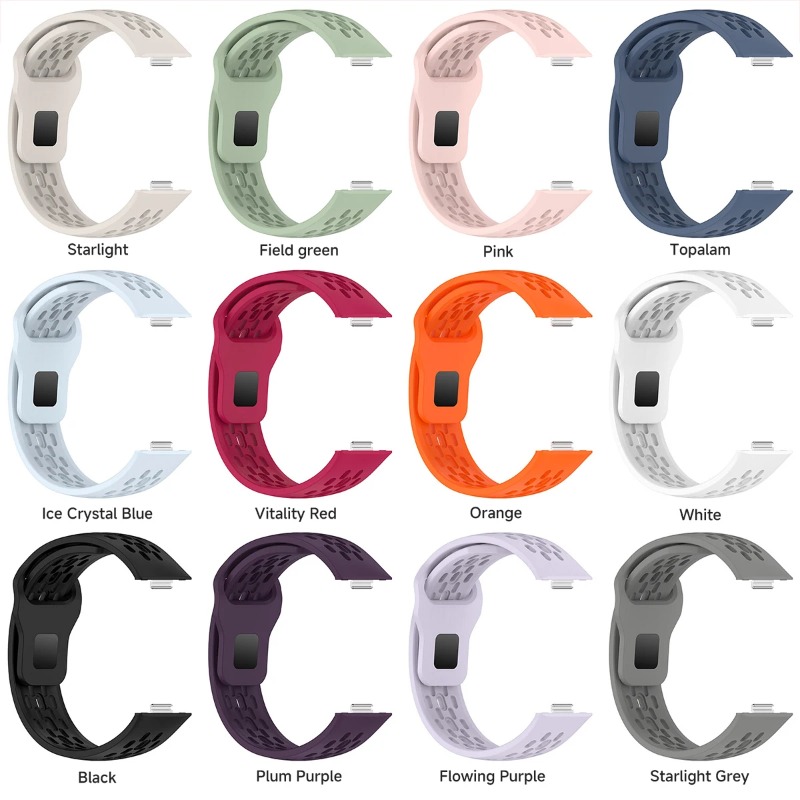 Pustende silikonrem til huawei watch fit 4 pro sport armbånd belte til huawei watch fit 4/ fit 3 båndtilbehør